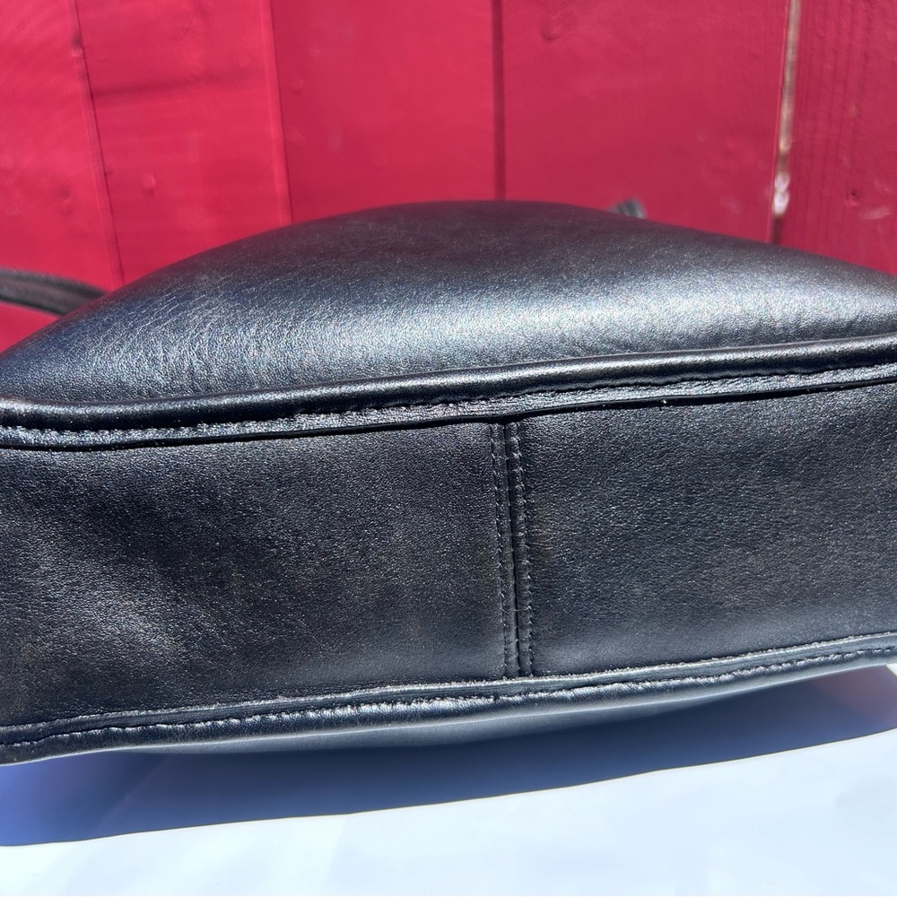 Vintage Coach 9144 Legacy BLACK Leather Studio Flap Crossbody Bag USA - Picture 10 of 14